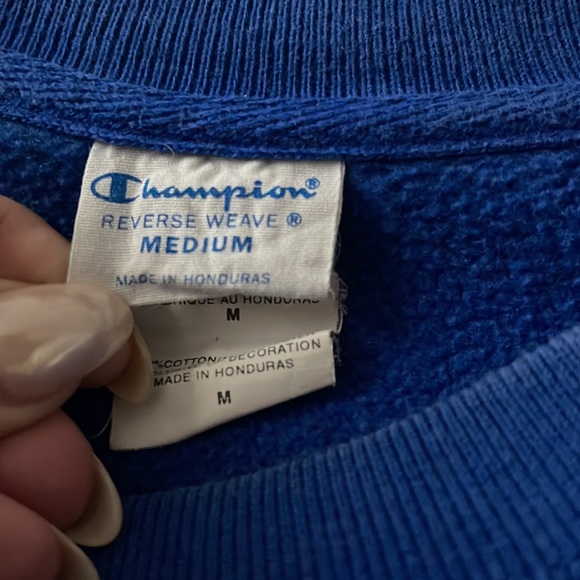 CHAMPION Reverse Weave Sweatshirt, Blue - Picture 3 of 5